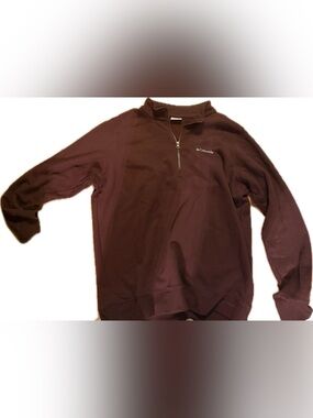 Columbia Men's Half-Zip Sweater in Dark Brown